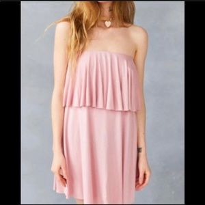 Kimchi blue urban outfitters strapless pink dress